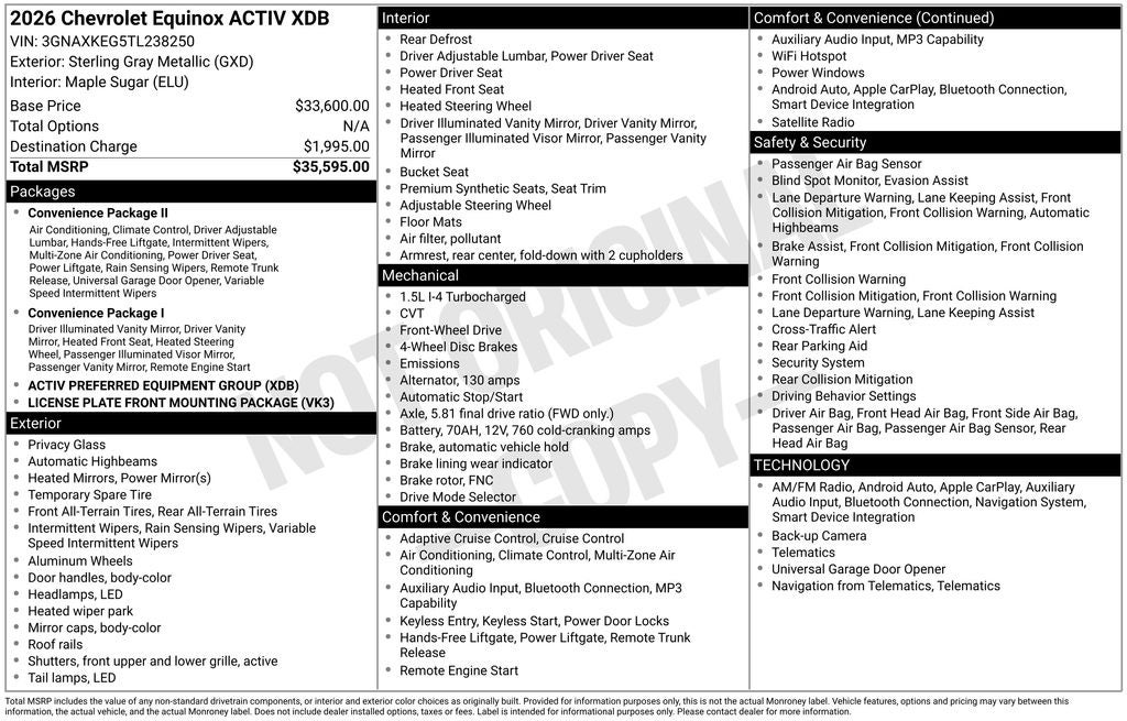 2026 Chevrolet Equinox ACTIV