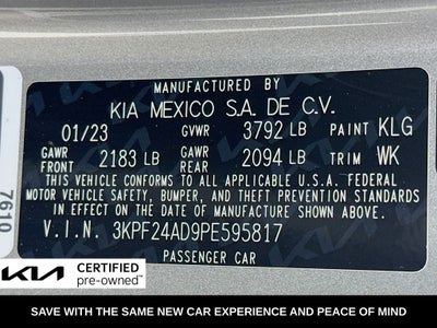 2023 Kia Forte LXS