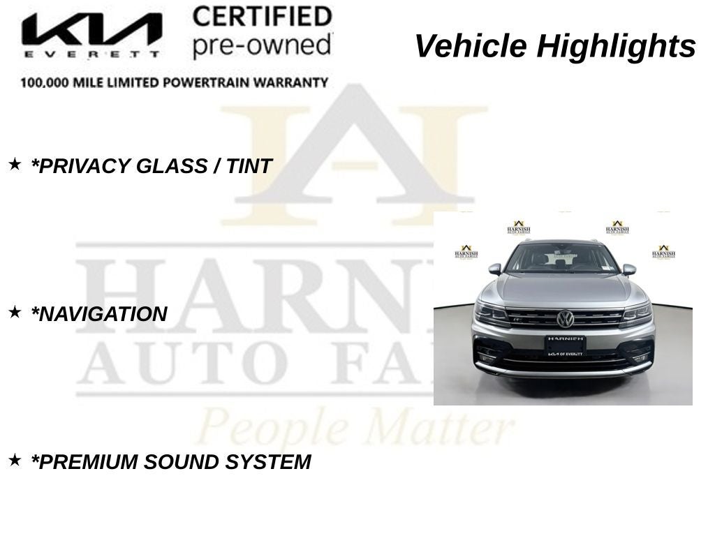 2019 Volkswagen Tiguan 2.0T SEL Premium R-Line 4Motion