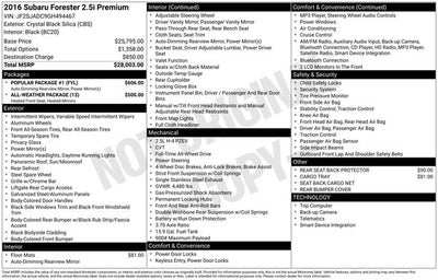 2016 Subaru Forester 2.5i Premium