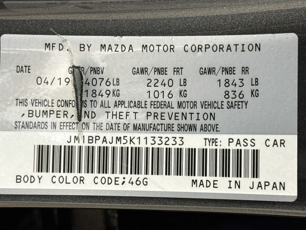 2019 Mazda Mazda3 Base