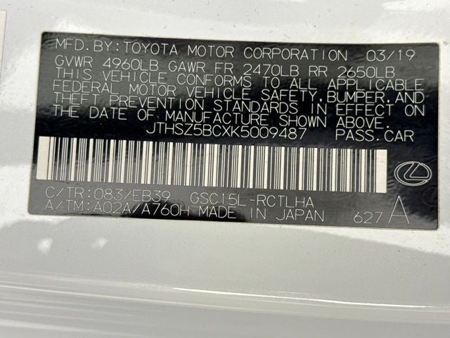 2019 Lexus RC 350 F Sport