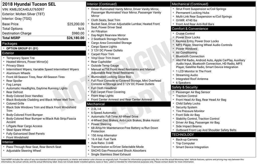 2018 Hyundai Tucson SEL