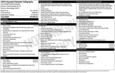 2023 Hyundai Palisade Calligraphy