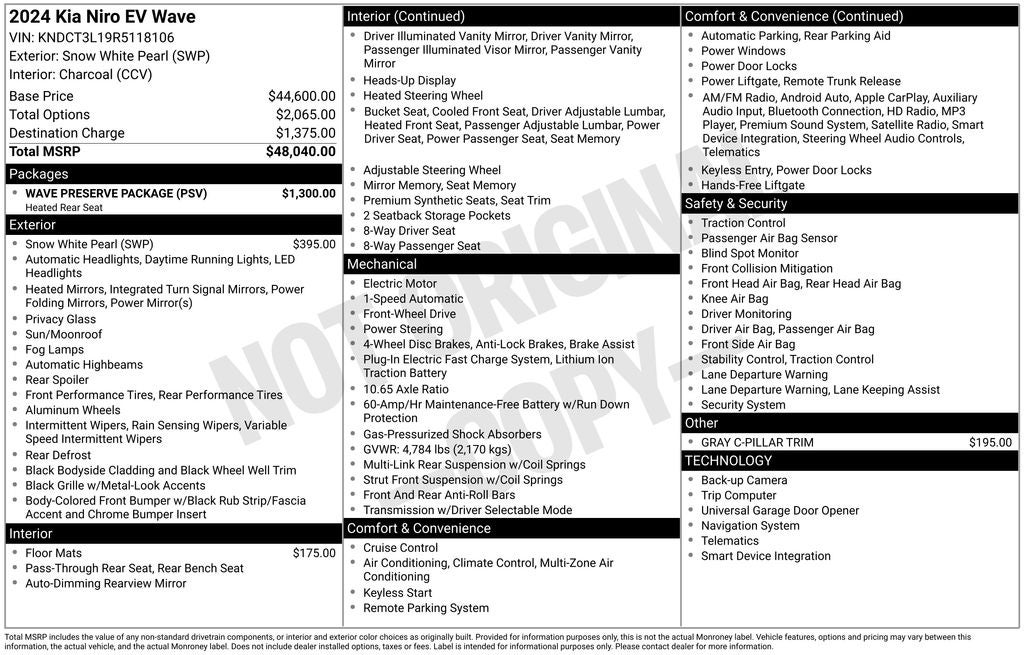 2024 Kia Niro EV Wave