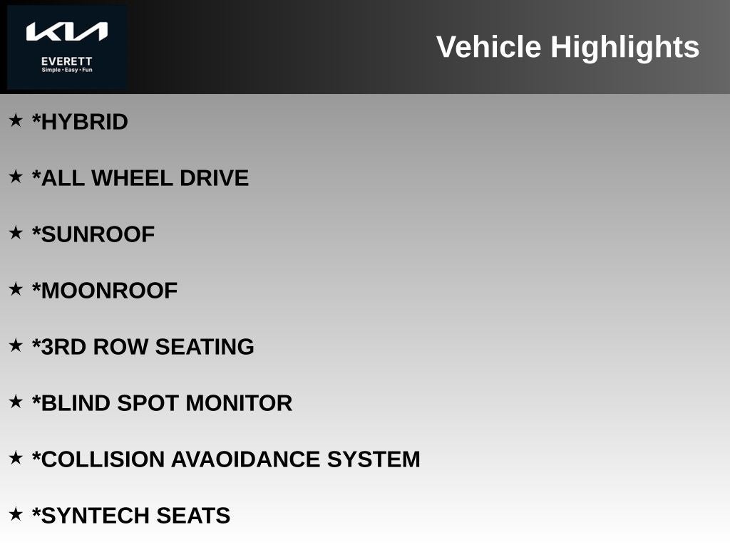 2026 Kia Sorento Hybrid EX