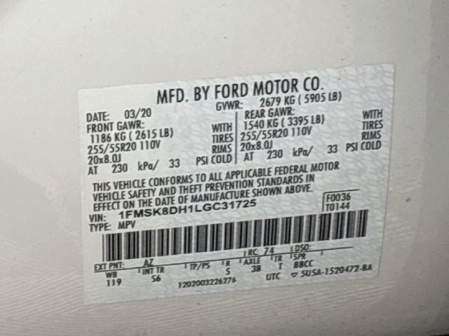 2020 Ford Explorer XLT