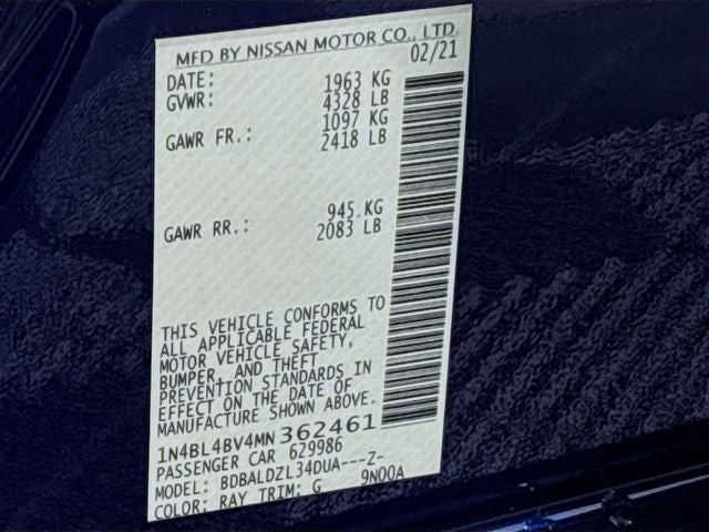 2021 Nissan Altima 2.5 S