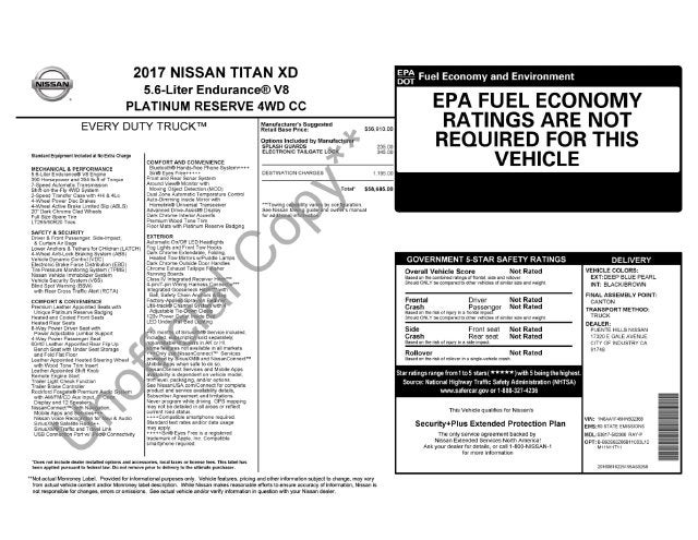 2017 Nissan Titan XD Platinum Reserve