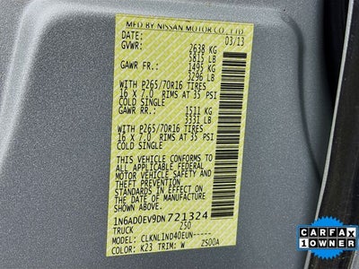 2013 Nissan Frontier S