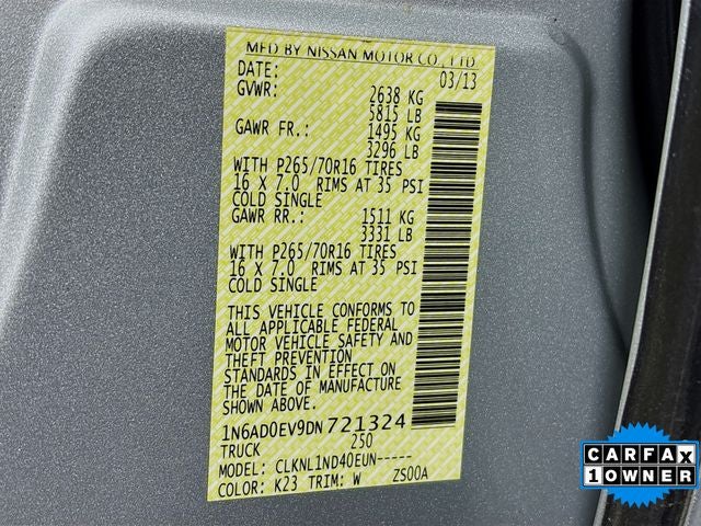 2013 Nissan Frontier S