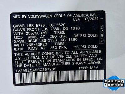 2024 Volkswagen Atlas Cross Sport 2.0T SEL R-Line