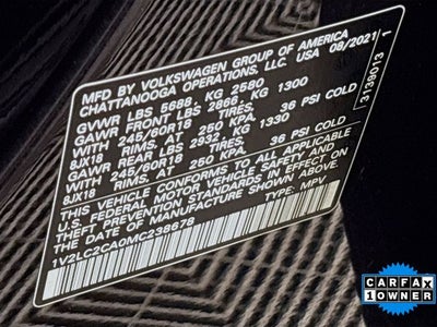 2021 Volkswagen Atlas Cross Sport 2.0T SE