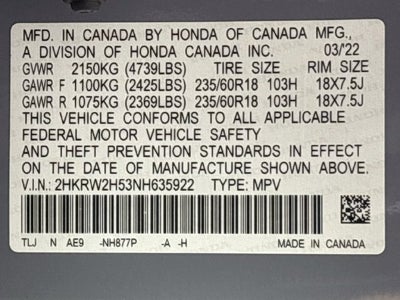 2022 Honda CR-V EX