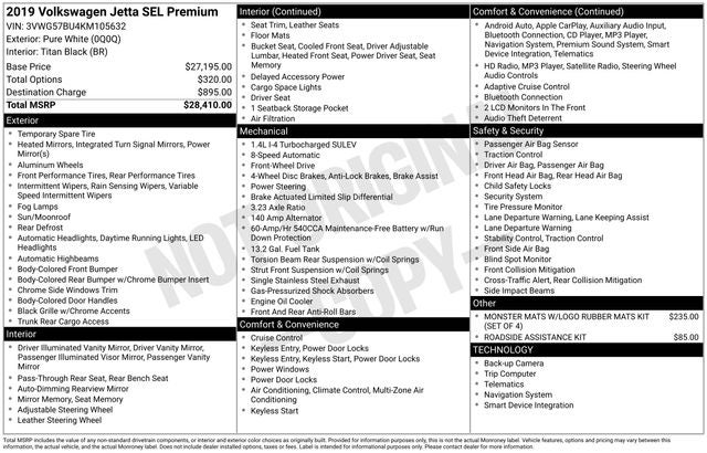2019 Volkswagen Jetta SEL Premium