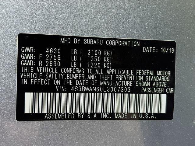 2020 Subaru Legacy Limited