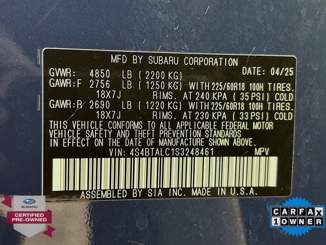 2025 Subaru Outback Onyx Edition