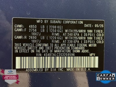 2025 Subaru Outback Onyx Edition