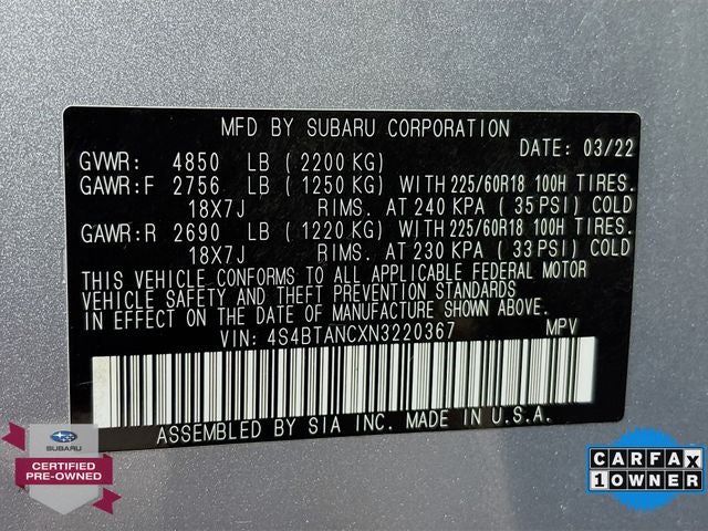 2022 Subaru Outback Limited