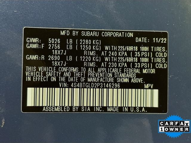 2023 Subaru Outback Onyx Edition XT