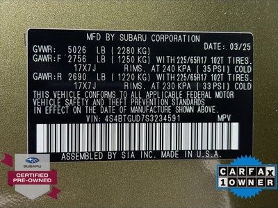 2025 Subaru Outback Wilderness