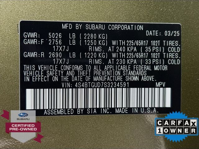 2025 Subaru Outback Wilderness