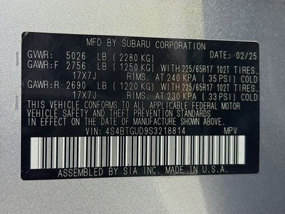 2025 Subaru Outback Wilderness