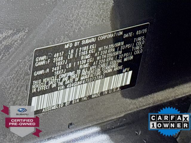 2025 Subaru Crosstrek Sport