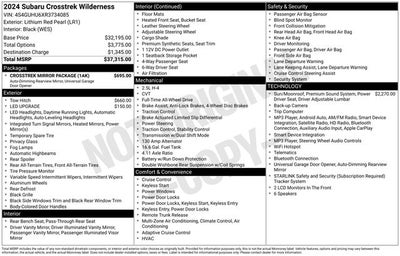 2024 Subaru Crosstrek Wilderness