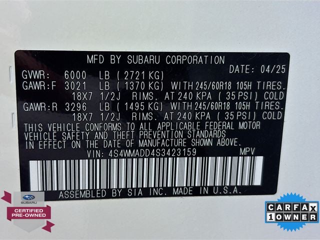 2025 Subaru Ascent Premium