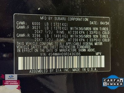 2024 Subaru Ascent Onyx Edition