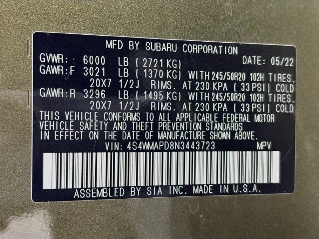 2022 Subaru Ascent Limited