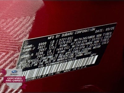 2025 Subaru Ascent Onyx Edition Touring