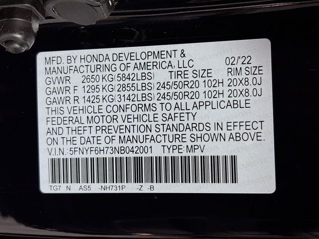 2022 Honda Pilot Black Edition