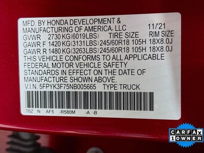 2022 Honda Ridgeline RTL-E