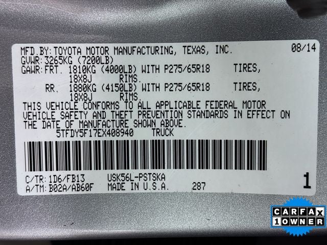 2014 Toyota Tundra SR5 CrewMax