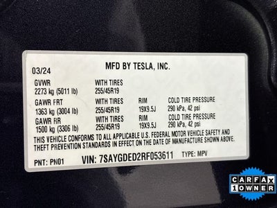 2024 Tesla Model Y Standard Range