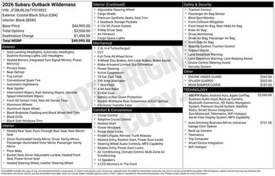 2026 Subaru Outback Wilderness