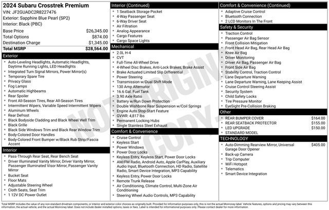 2024 Subaru Crosstrek Premium