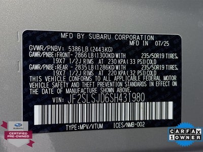 2025 Subaru Forester Hybrid Sport