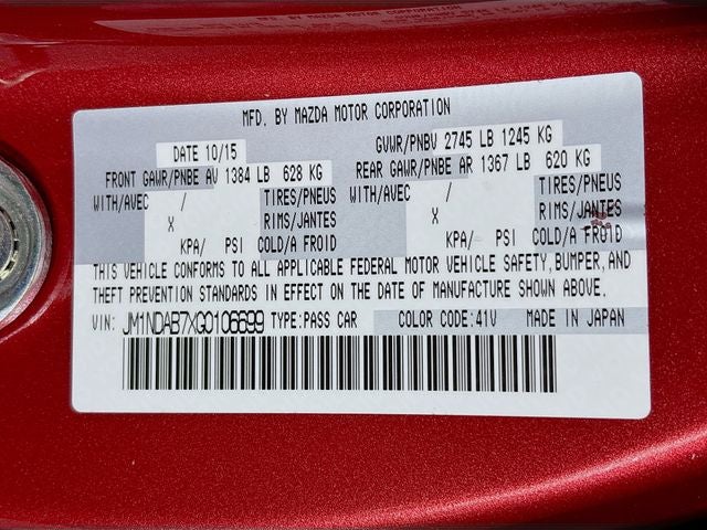 2016 Mazda Mazda Miata Sport