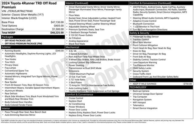 2024 Toyota 4Runner TRD Off-Road Premium