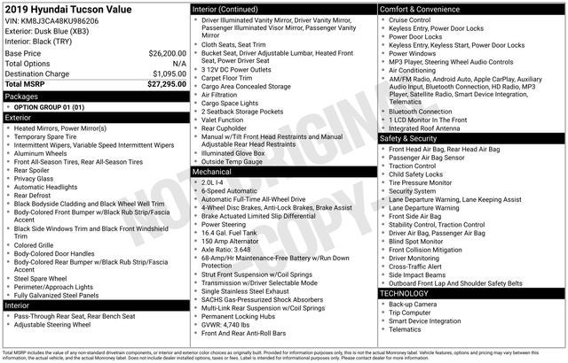 2019 Hyundai Tucson Value
