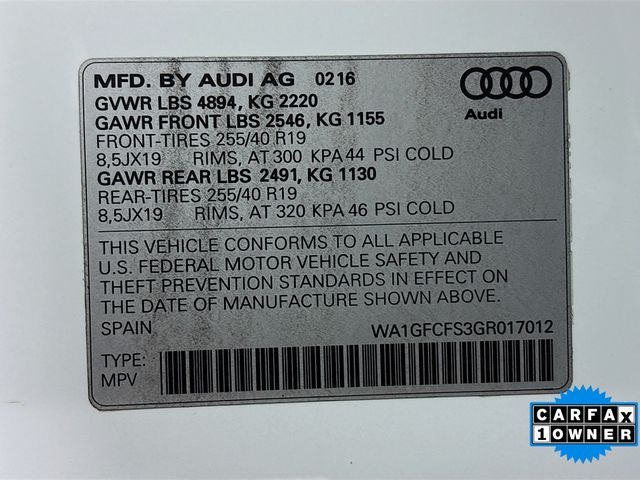 2016 Audi Q3 2.0T Prestige quattro