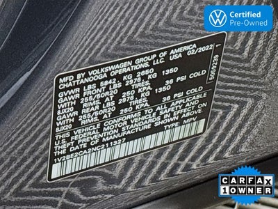 2022 Volkswagen Atlas Cross Sport 3.6L V6 SEL