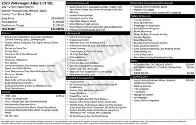2023 Volkswagen Atlas 2.0T SEL