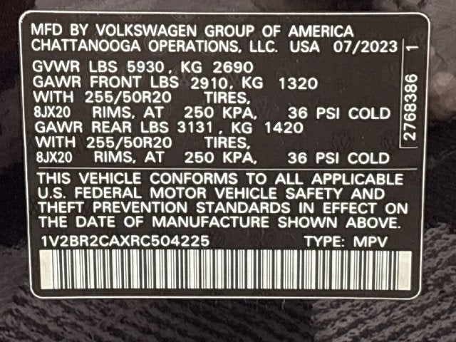 2024 Volkswagen Atlas 2.0T SEL