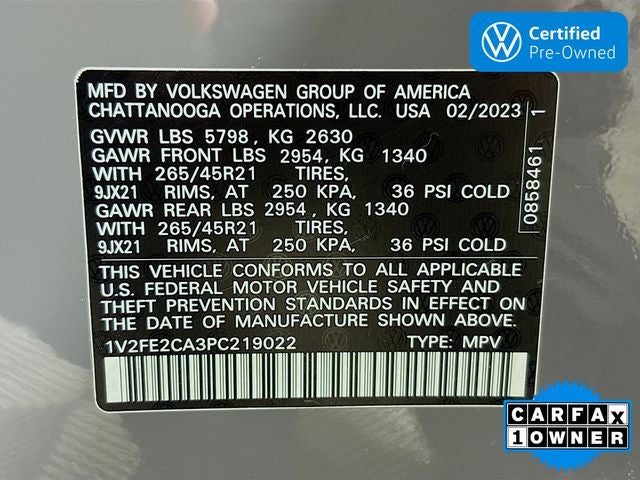 2023 Volkswagen Atlas Cross Sport 3.6L V6 SEL Premium R-Line