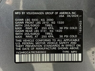 2024 Volkswagen Atlas 2.0T SE w/Technology