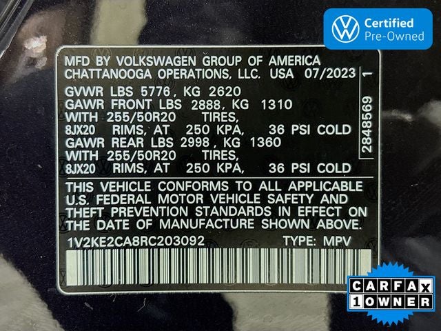 2024 Volkswagen Atlas Cross Sport 2.0T SE w/Technology